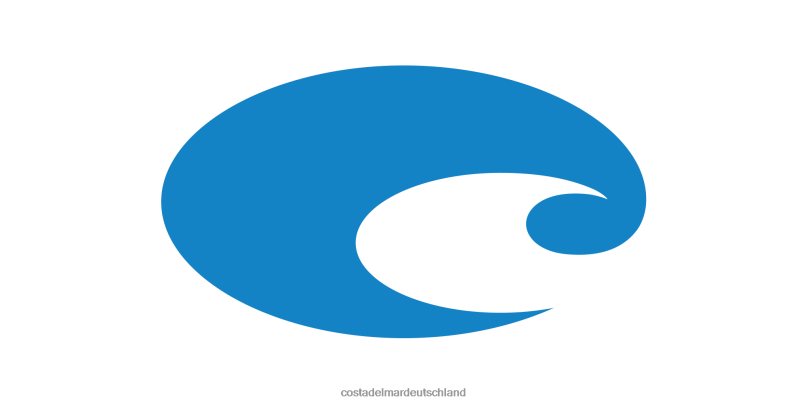 Zubehörteil NNPLP817 Blau unisex Costa Del Mar Reflektierender blauer Logo-Aufkleber
