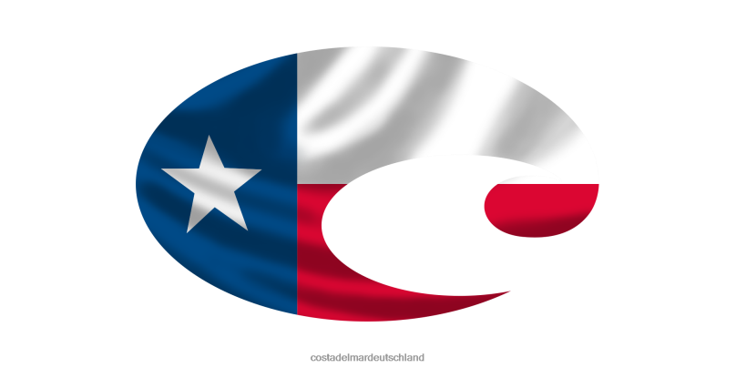 Zubehörteil NNPLP821 sortiert unisex Costa Del Mar Aufkleber mit Texas-Flagge